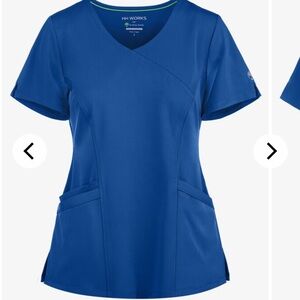 Healing Hands Royal Blue Scrub top